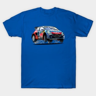 Timmy Hansen's Peugeot 208 RX - Illustration T-Shirt